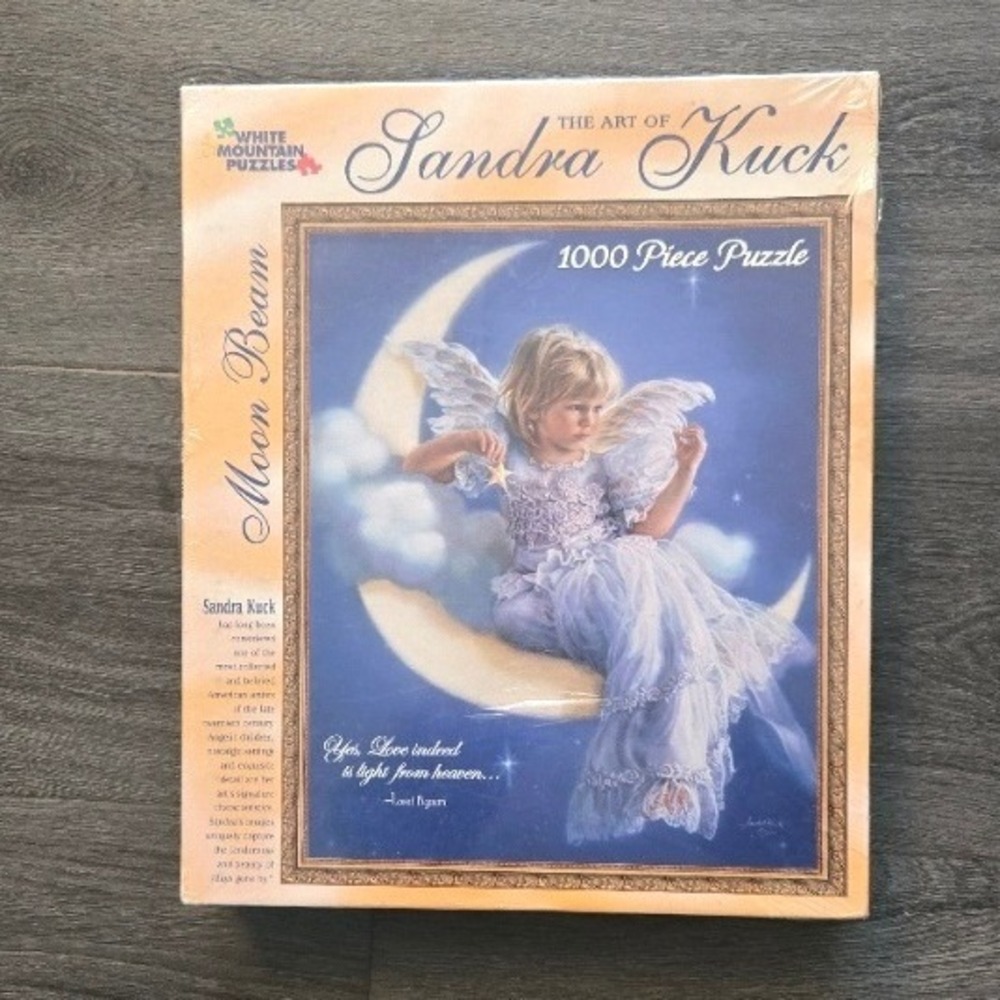 White Mountain Puzzles Sandra Kuck Moon Beam 1000 Piece Jigsaw Puzzle New Sealed
